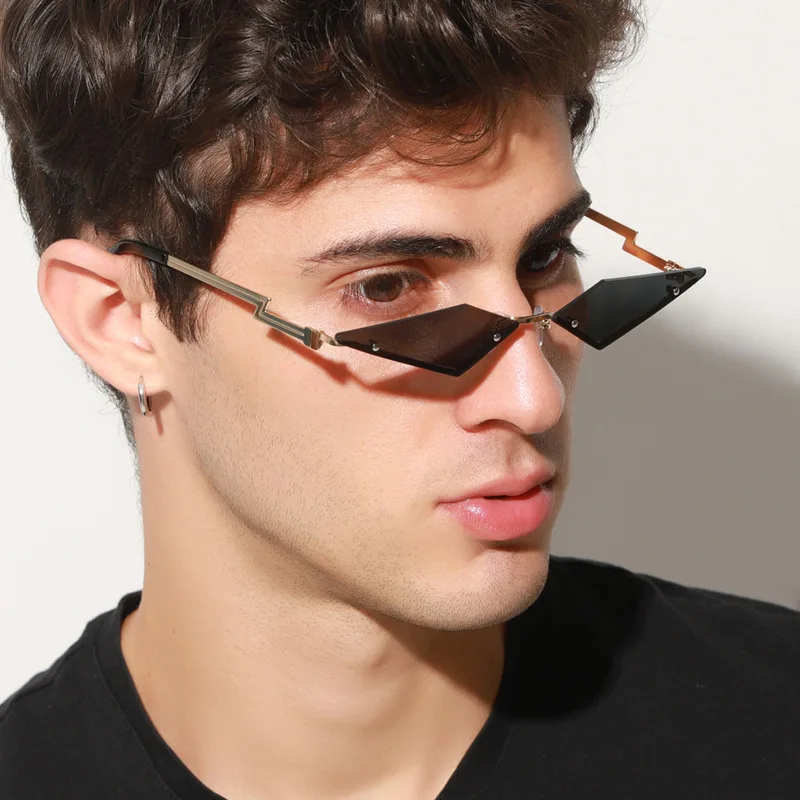 Game KDA The Baddest Evelynn Cosplay Rimless Sunglasses Halloween Women Men Cosplay Costume Accessories Props Streetwear Eyewear