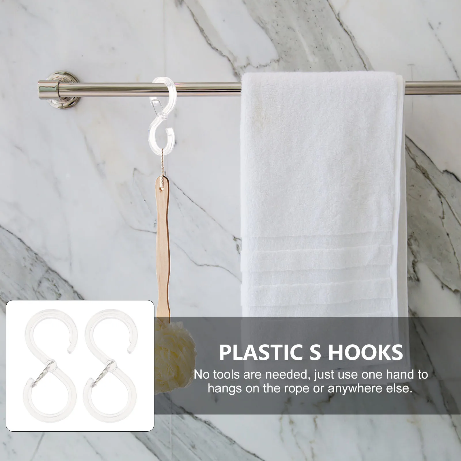 

8pcs Shape For Kitchen Bathroom Clothes Closet Punch Organizers Shaped Hooks Wardrobe Clothes S Hook S Hooks