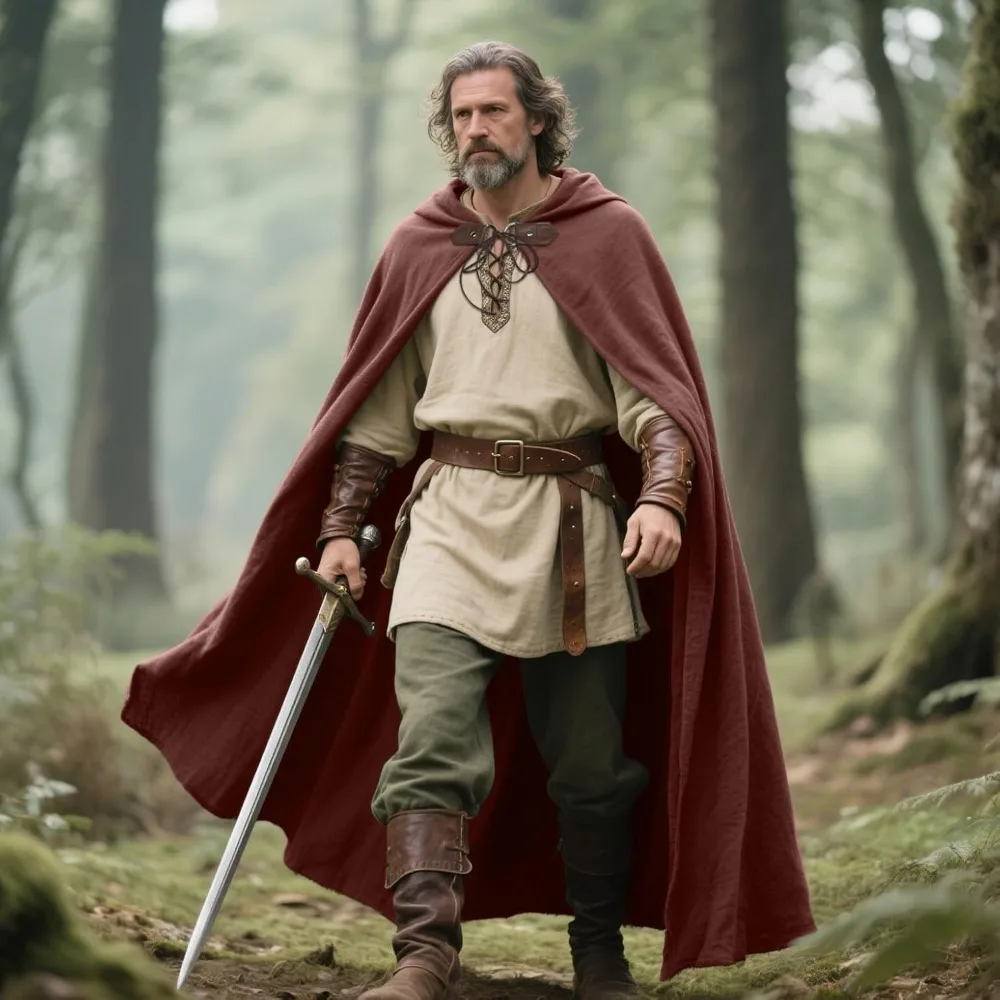 Capa de Ranger - Capa medieval con capucha para hombres y mujeres, disfraz de aventura de fantasía para Halloween, LARP y Renaissance Faire