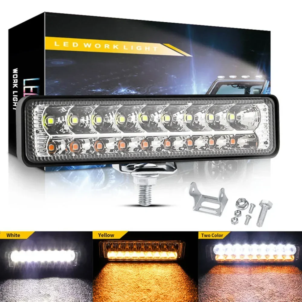 Off Road Beam Bar LED Work Light Off-road Driving 18W Power 1800LM Output 6500K CCT 50000H Lifespan IP67 Waterproof