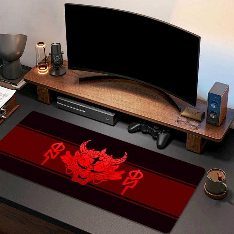 Hot Sale Mouse Pad samurai devil Gaming Laptops Keyboard Mat Deskmat Pc Accessories Desk Protector Gamer Mats Anime Pc Mousepad