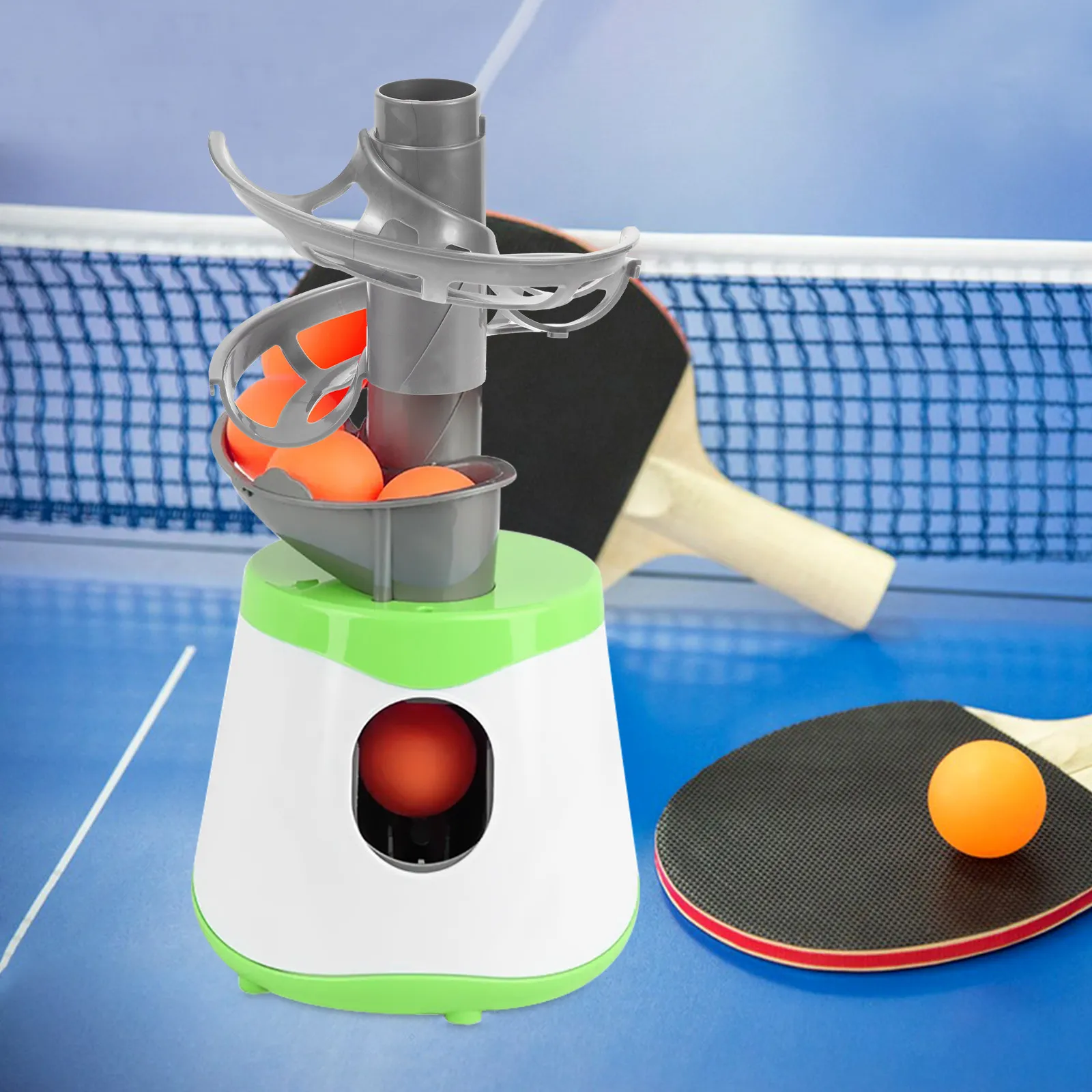 

Table Tennis Launcher Ball Groove Extension Railway Heavy Duty Plastic Build for Collector Training Table Tennis
