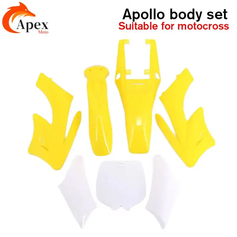 7 Pieces High Strength Plastic Fender Fairing Body Kits For Chinese 2 Stroke 47cc 49cc Apollo Orion Mini Dirt Motor Bike