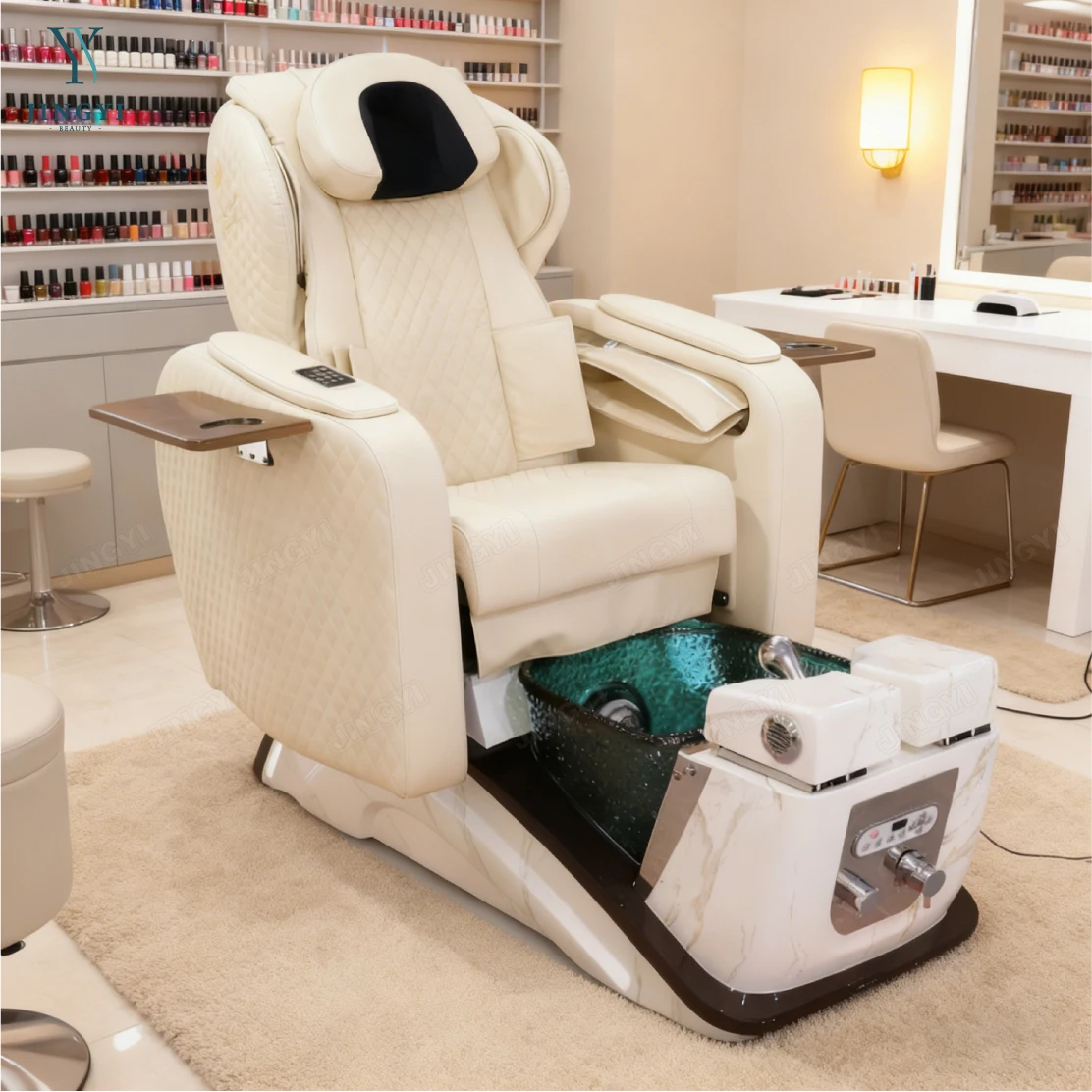 

Original Design whirlpool Foot Massage Spa Pedicure Chairs Luxury High Back airbag Massage Pedicure Chair for Nail Salon