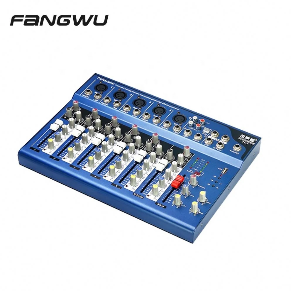 Hot Selling Mini USB 7 Channel Audio Mixer