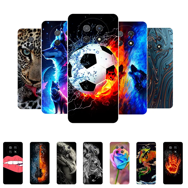 For Huawei Nova Y91 Case Football Soft Silicone Back Cases for Huawei Nova Y91 Y 91 STG-LX2 Phone Cover NovaY91 etui Funda