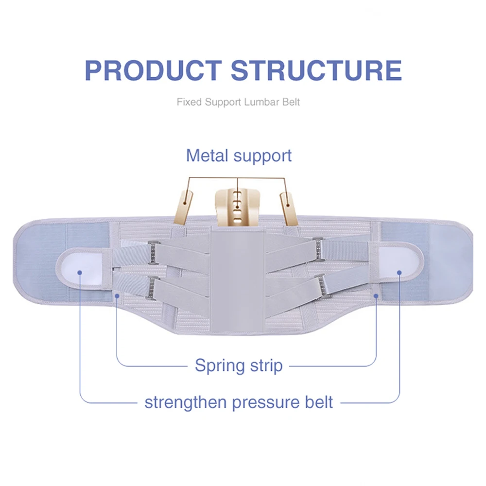 Lumbar Support Belt Disc Herniation Orthopedic Strain Pain Relief Corset For Back Spine Decompression Brace Self-heating