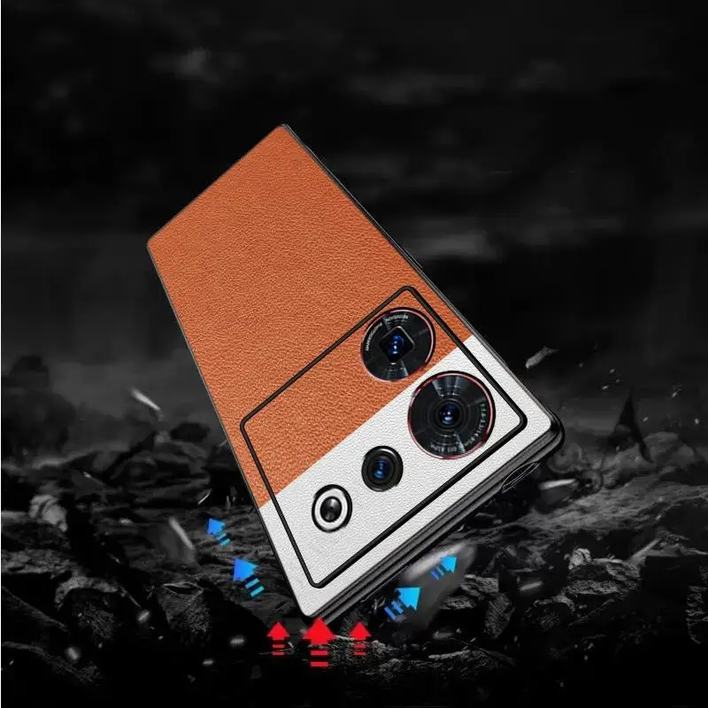 For ZTE nubia Z60 Ultra Starry Night Leather Phone Case For Nubia Z50S Pro Soft Silicone Bumper Splice Cover For nubia Z50 Ultra