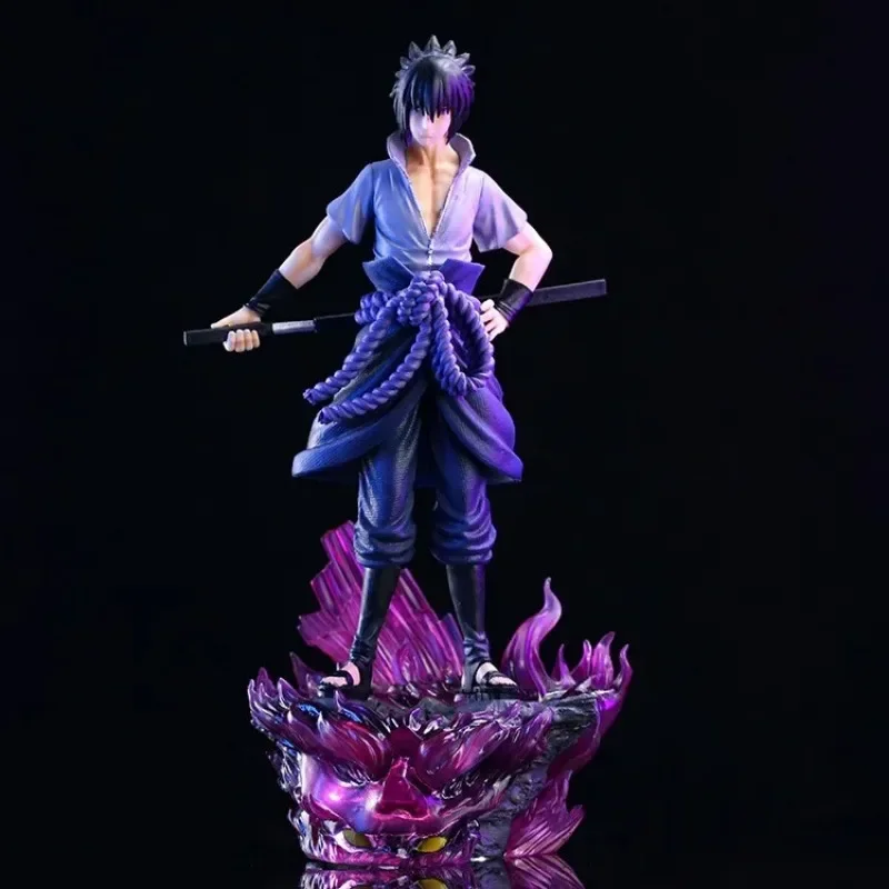 

NARUTO 38cm Naruto Kurama VS 36cm Susanoo Sasuke Big Figure High Quality Anime Cool Model Ornaments Gifts BOX