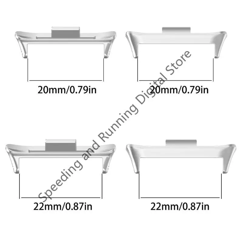 2 шт. разъем адаптера для Xiaomi Mi Band 8 Pro ремешок для часов из нержавеющей стали браслет аксессуары