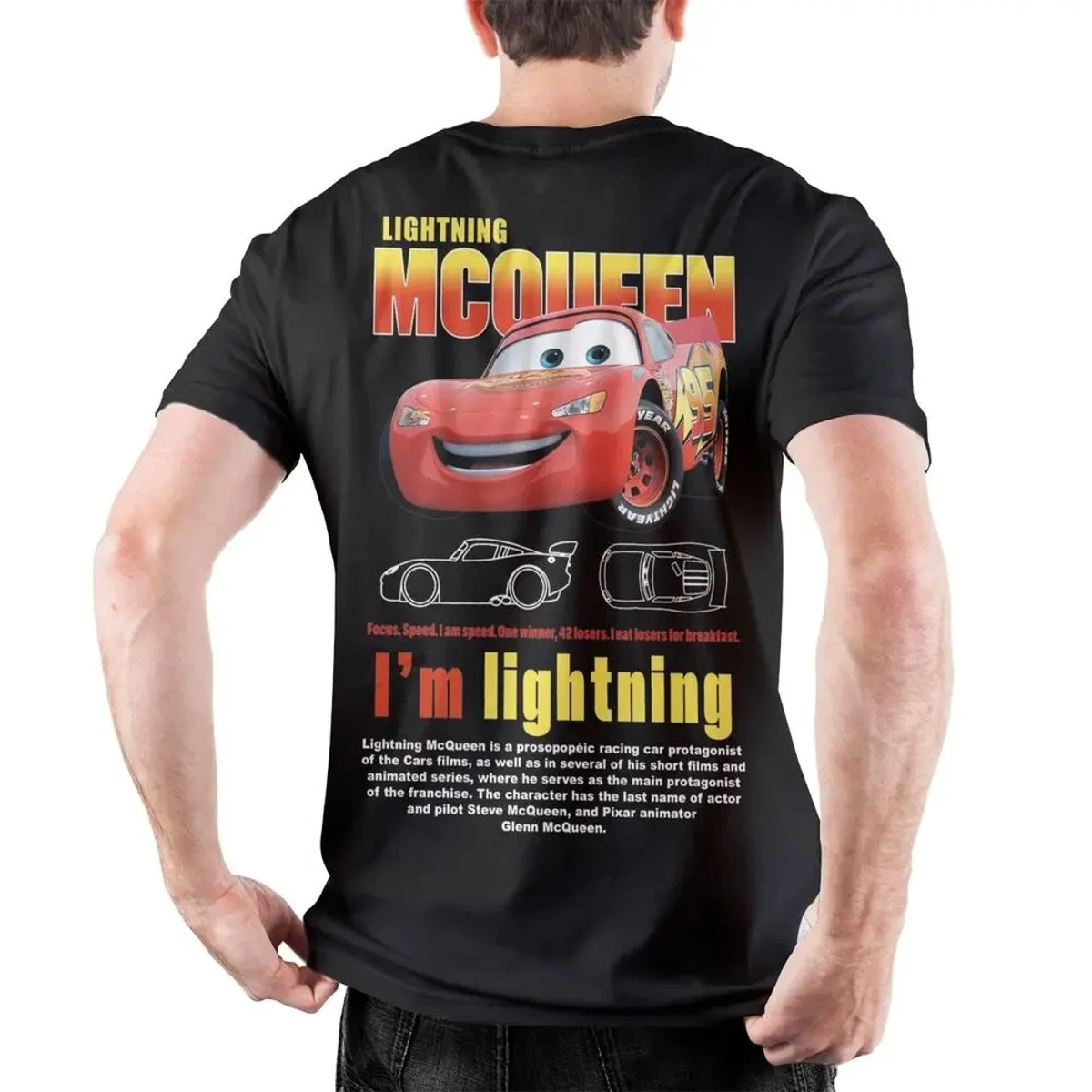 T-Shirt Vintage Brown Cars Mater Sally Carrera Men 100% Cotton T Shirt Lightning Mcqueen Tee Shirt abiti regalo di compleanno