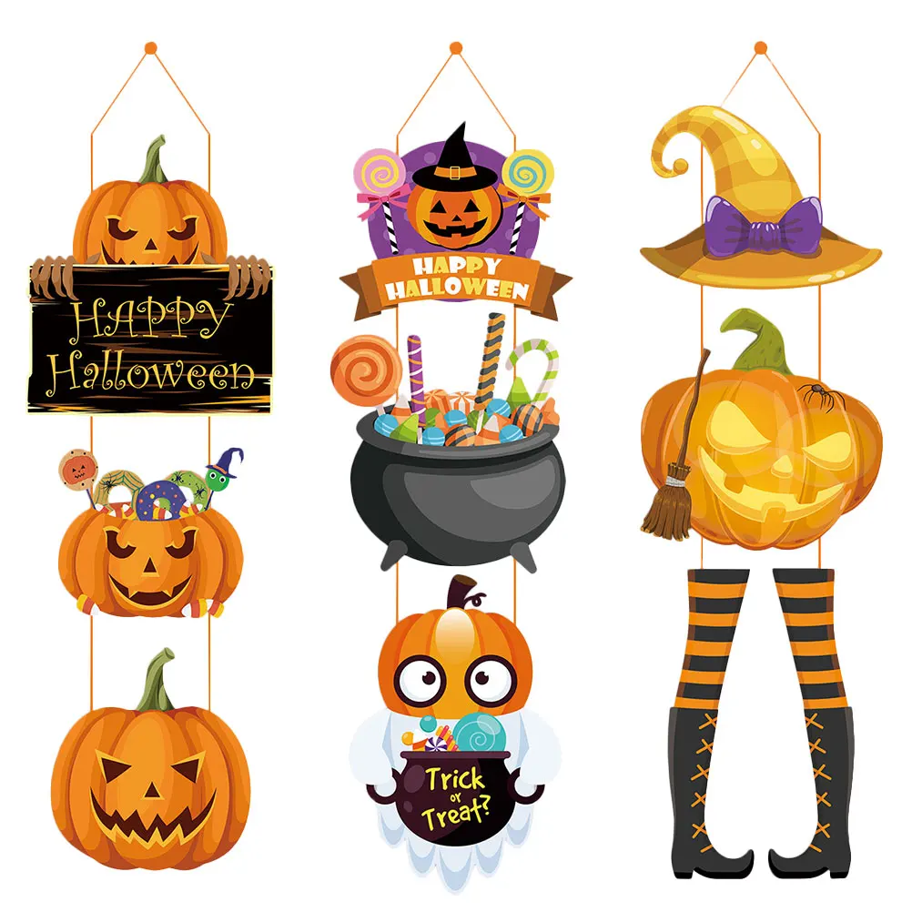 

9 Pcs Hat Pendant Halloween Decor Door Decoration Sign Vintage Front Hanging Decorative
