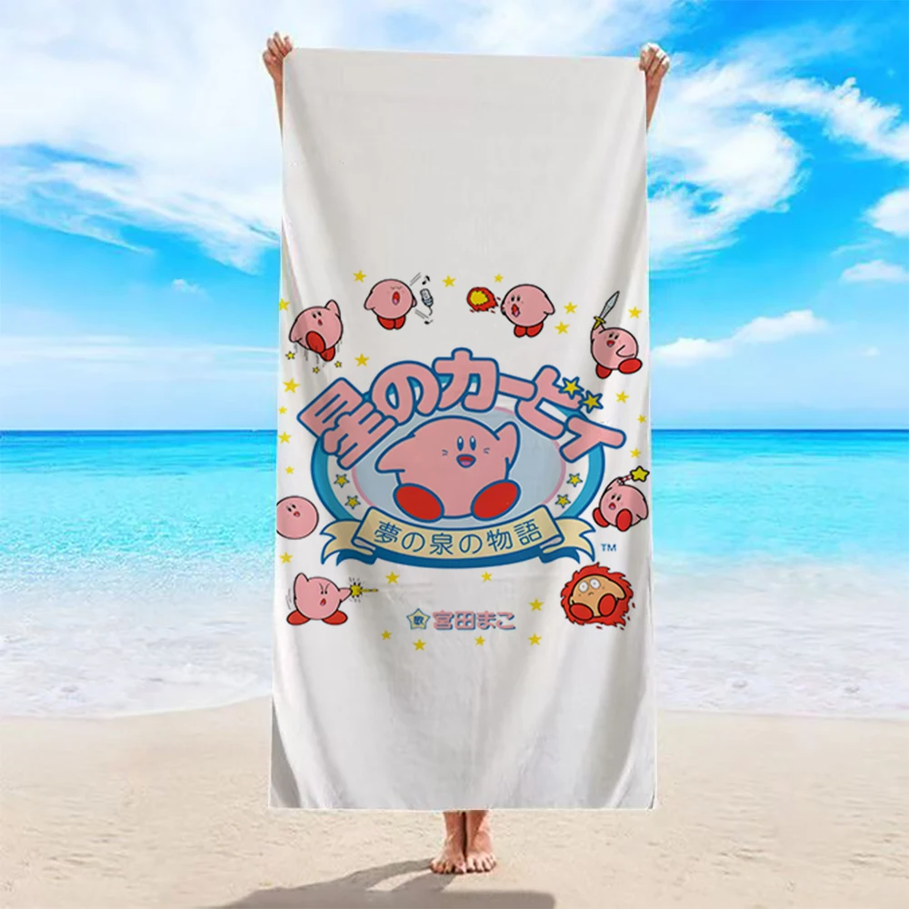 

Pikachu-Printed Beach Towel by the PoolMicrofiber terry bath towels for yoga, travel, swimming, fitness and camping