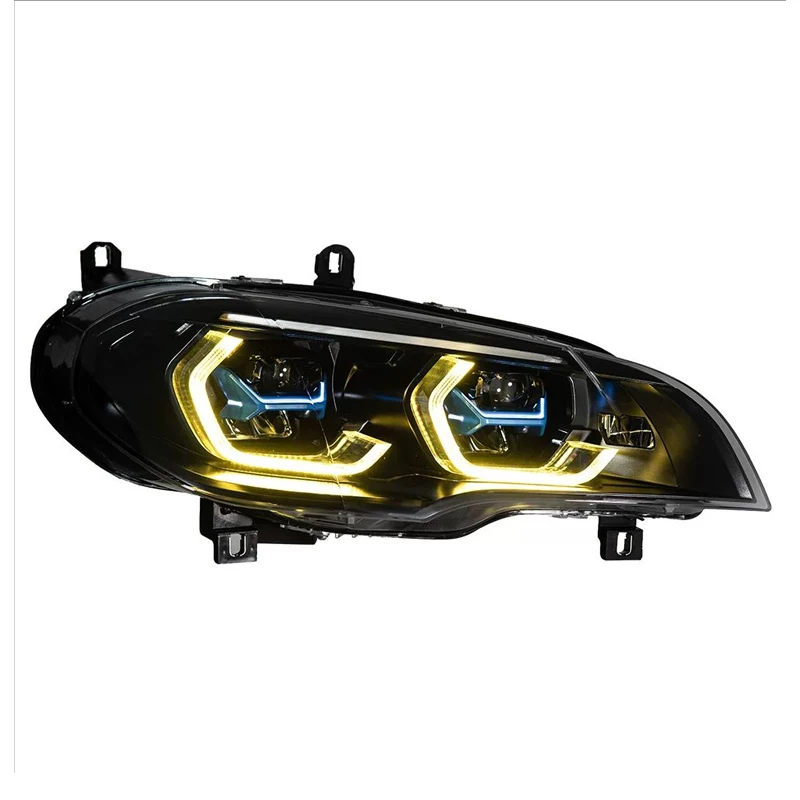 2PCS Car Lights for BMW E70 X5 LED Headlight 2007-2013 Head Lamp RHD LHD Drl Projector Lens Automotive