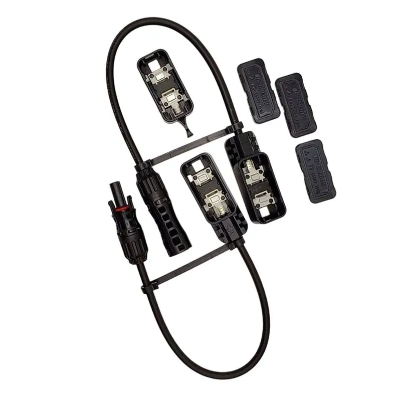 Y45A-3-Split For PV System Solar Panel Junction Box 1500V 30A IP67 Waterproof Confluence Design For Photovoltaic Modules