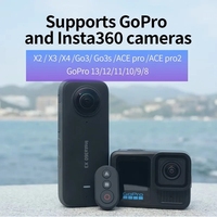 Smart  Bluetooth Remote control For Insta360 X4/X3/X2/Go3/Go3S/Ace Pro /AcePro2 GoPro 13/12/11/10/9/8 Sports Cameras Accessory