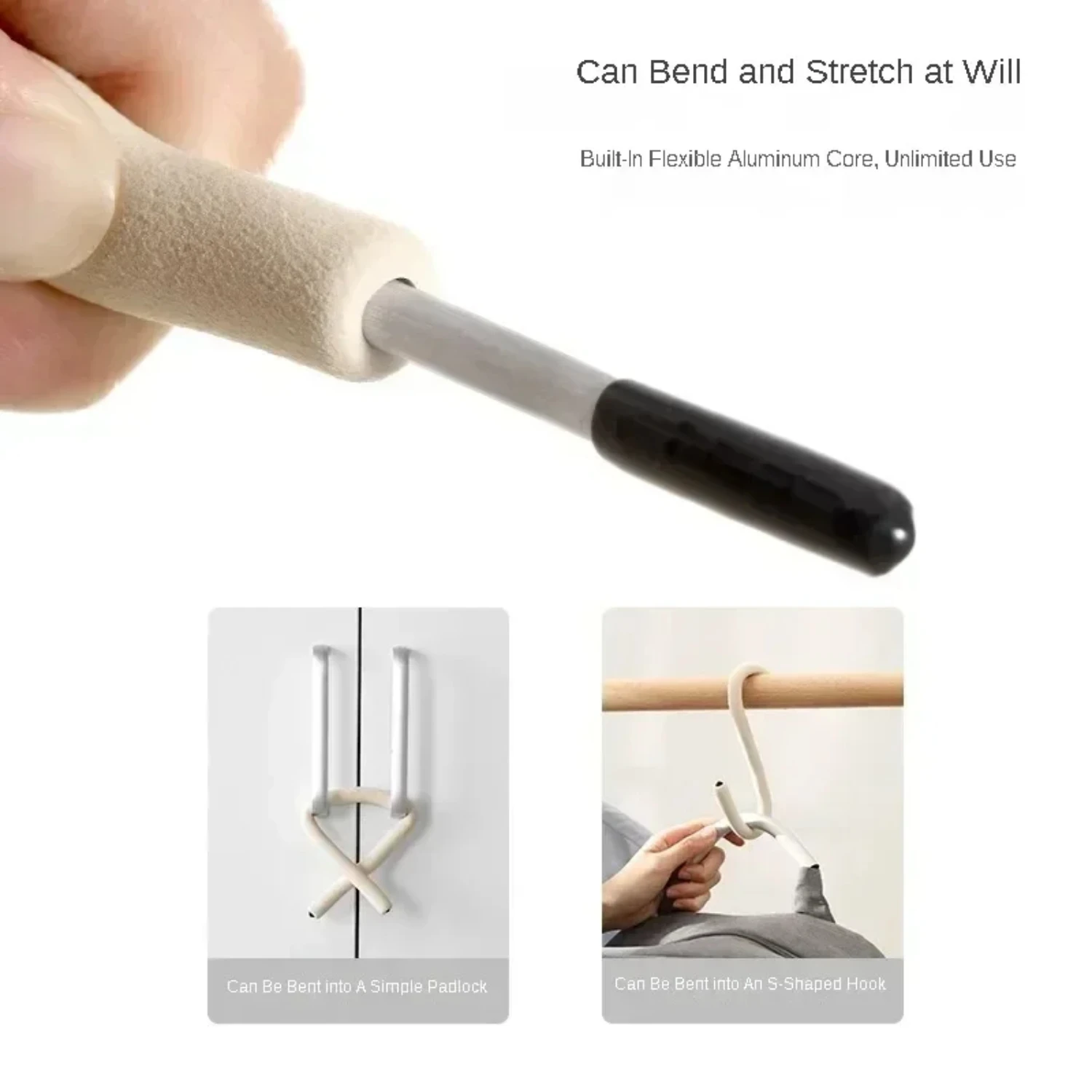 

Portable Free Bending Hook, Flexible Car Seat Hook, Cabinet Hook, Portable Desktop Phone Bracket Decor
