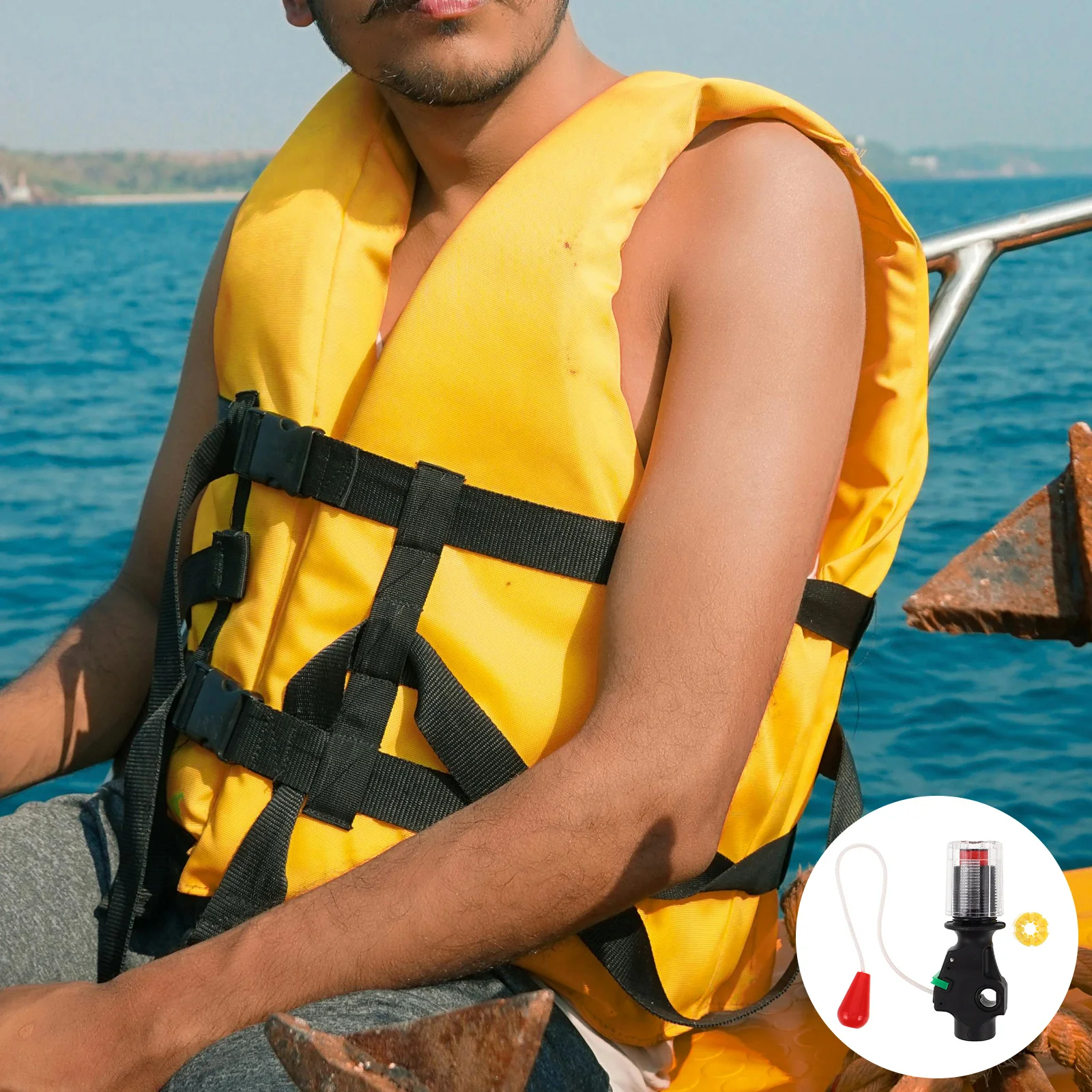 

Automatic Inflator Device For Inflatable Life Jacket Portable Bobbin Pills Replacement Emergency Quick Inflation Safety Gear