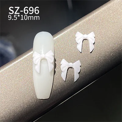 10 stücke japanische Nail Art Charms Dekoration Schmetterling Bogen ovale Mandel flache Fingernagel Ornament Harz Schmetterling Fliege Zubehör