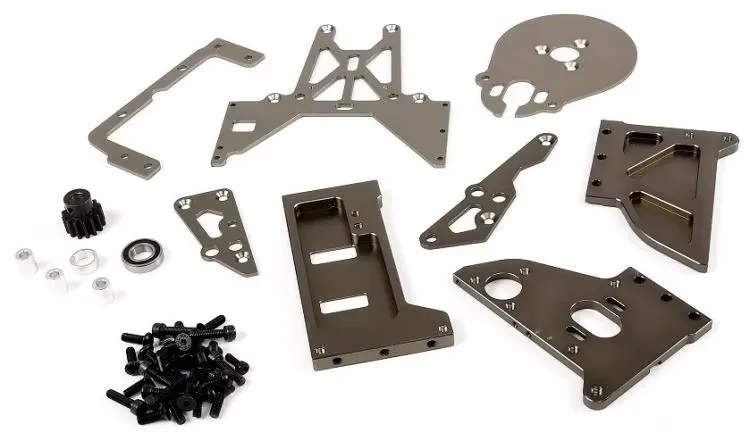 CNC precision machining  engine drive to electric drive conversion kit for ROVAN KM ROFUN HPI BAJA 5B 5T 5SC