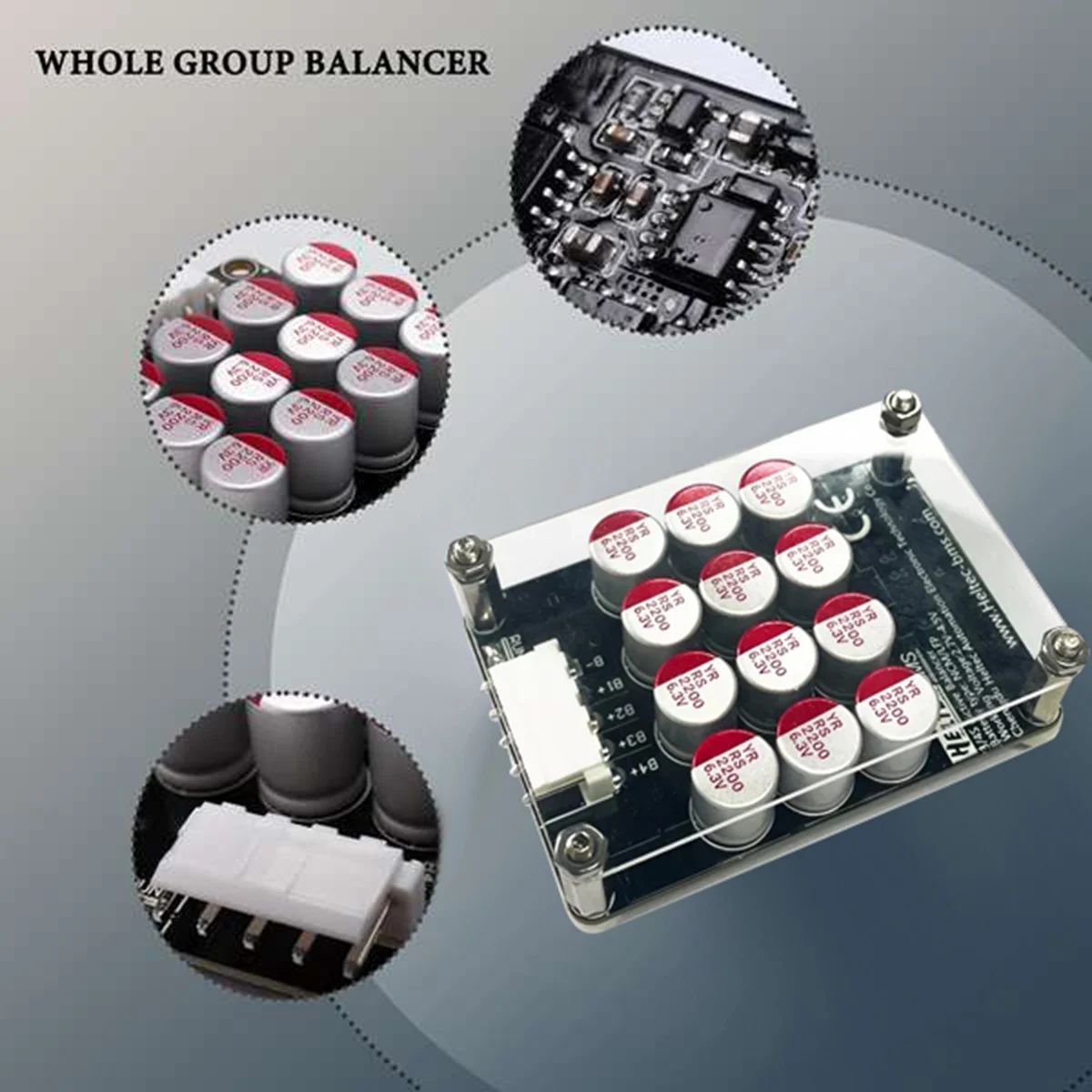 Égaliseur de cluster avec batterie au lithium, carte BMS active, batterie Lifepo4, puzzles Itor, étui et fil de borne, 4S, 5A