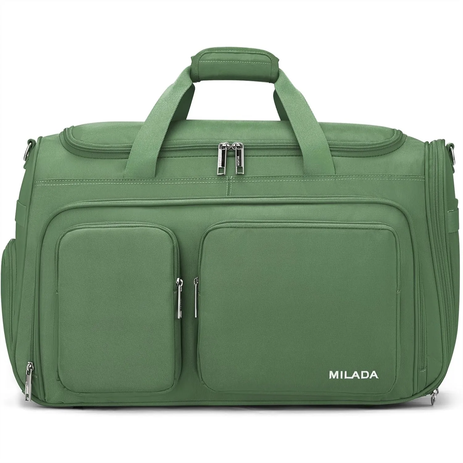 

Carry On Luggage Bags for Travel Lightweight Foldable Duffle Bag with Laptop Compartment, 35L Weekender for Women Men, Forest