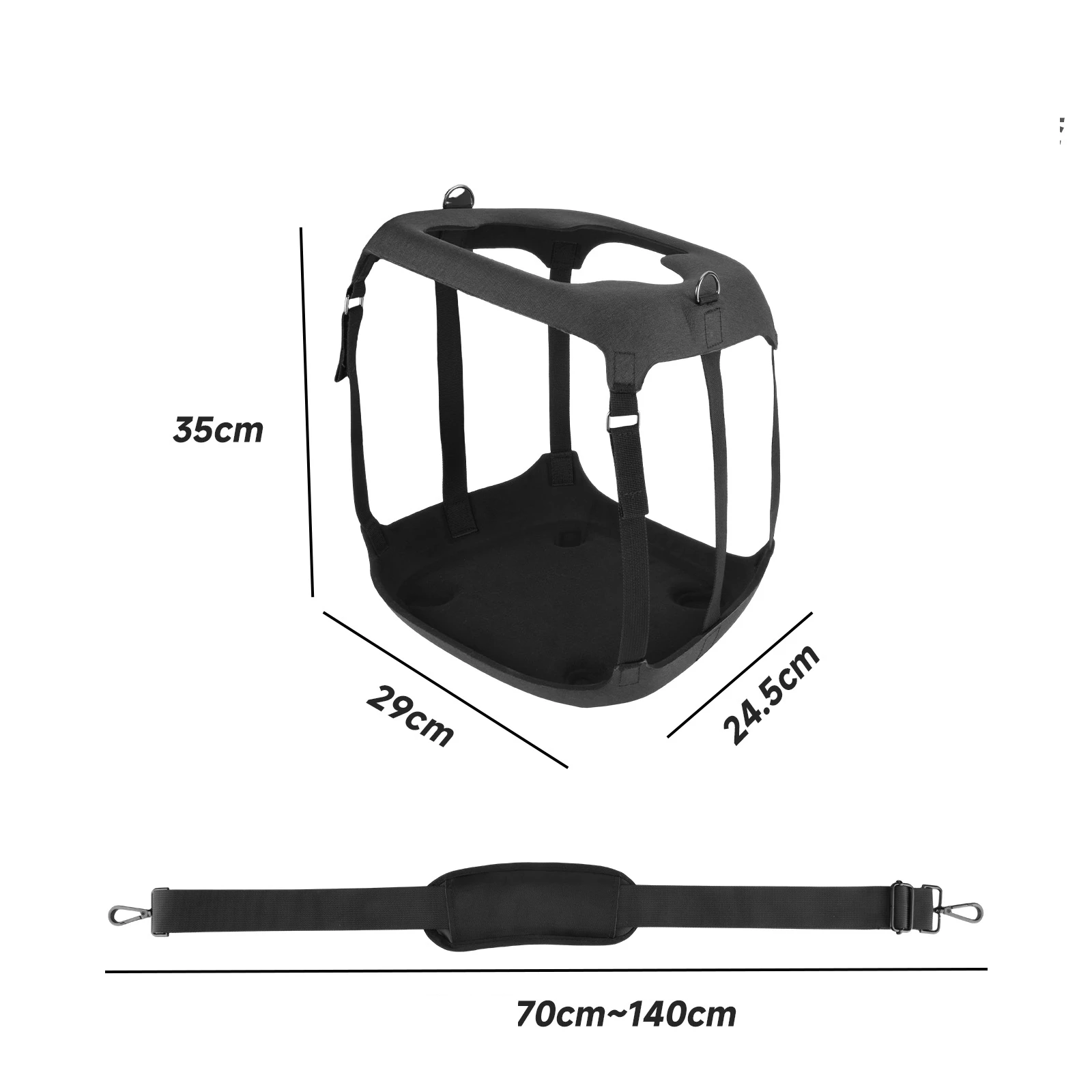 Protective Case for JBL PartyBox Encore 2 Speaker Hard-Shell EVA Portable Shoulder Strap Speaker Case