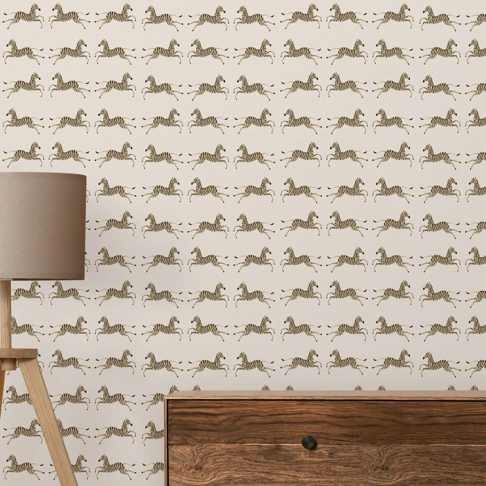 Abstract Zebra Pattern Wallpaper,Tropical Zebras Peel And Stick Wall Papers,Beige Zebra Wall Mural ,Self Adhesive Or Traditional