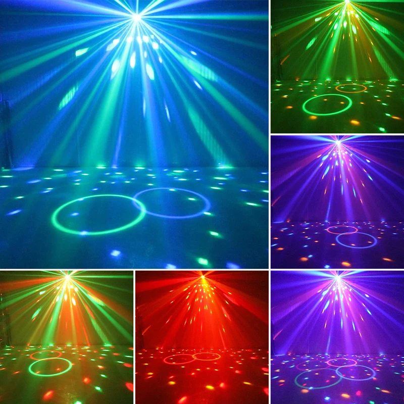 HCWE USB MINI Magic Ball Family Party Led Lighting Carrying Bracket Disco Car UV Atmosphere Light Decoration Family Party Light
