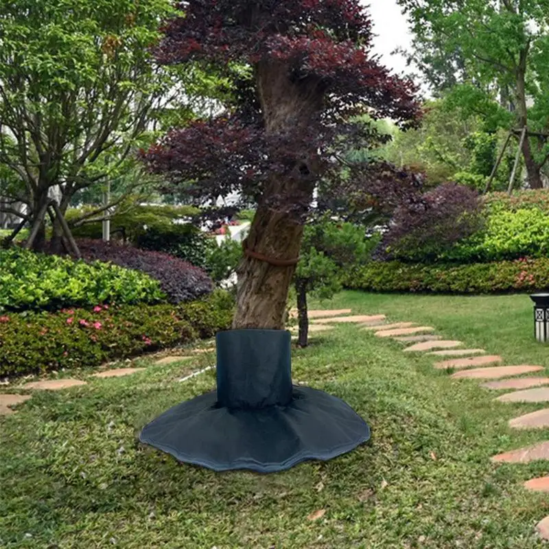 Tree Root Protector Weeds Barrier Mats Degradable Fabric Tree Trunk Non-Woven Protector Mulch Ring Mat Portable Garden Tool