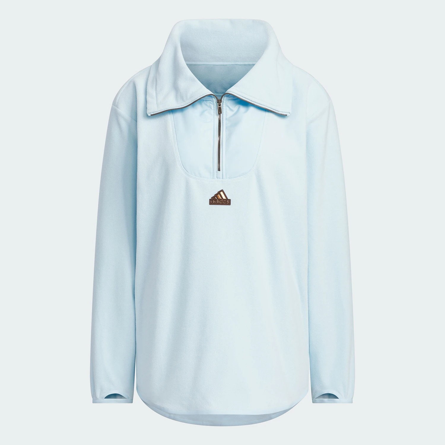 سترة أديداس أصلية جديدة للنساء فضفاضة بنصف سحاب من الصوف القطبي JX6849 #4