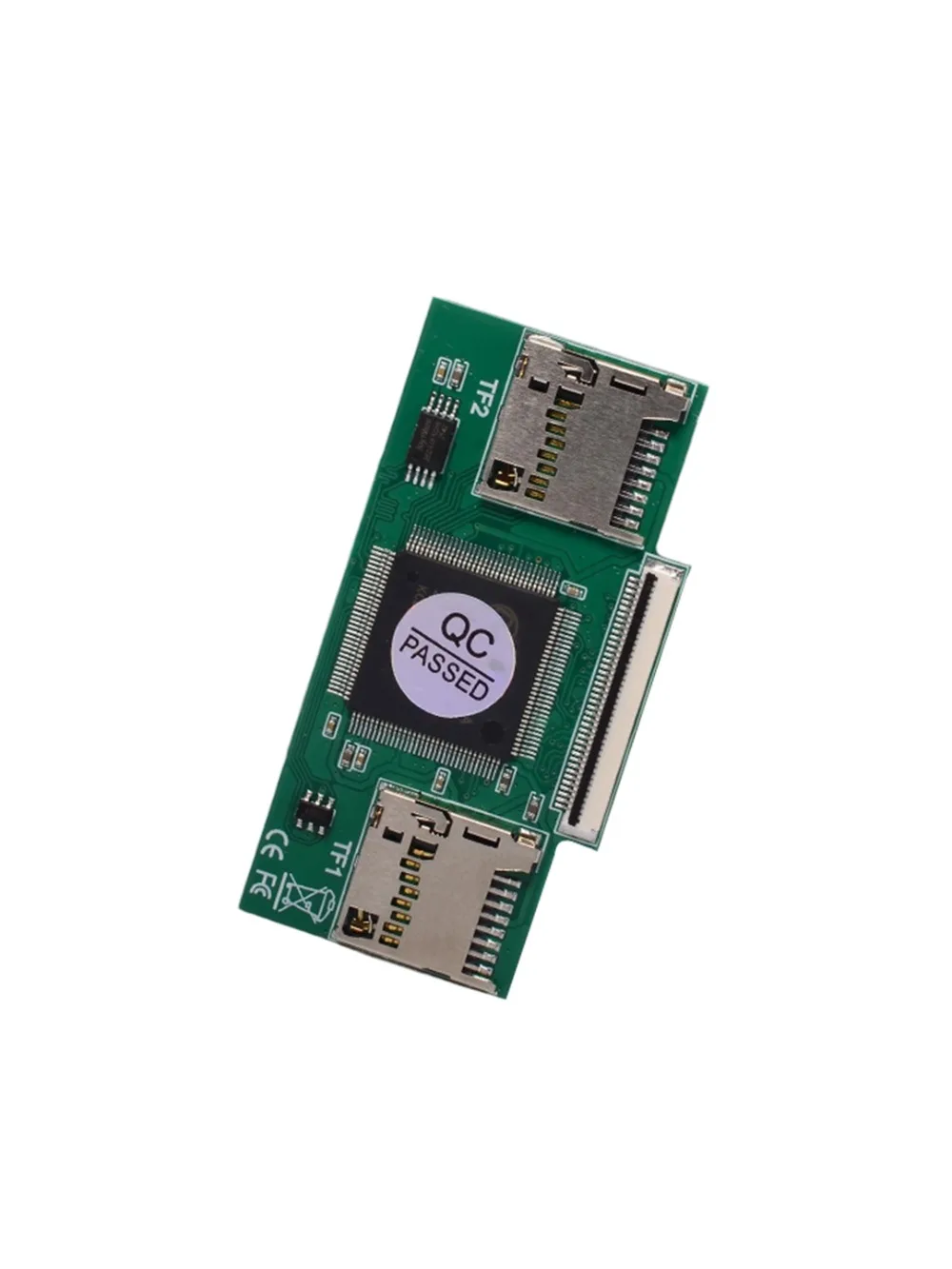 Nowy, ultracienki adapter Dual TF (Micro SD) na CE ZIF do IPoda Video Classic 3-7 generacji, komputerów przemysłowych, DVR, moddingu IFlash. — zdjęcie produktu 7