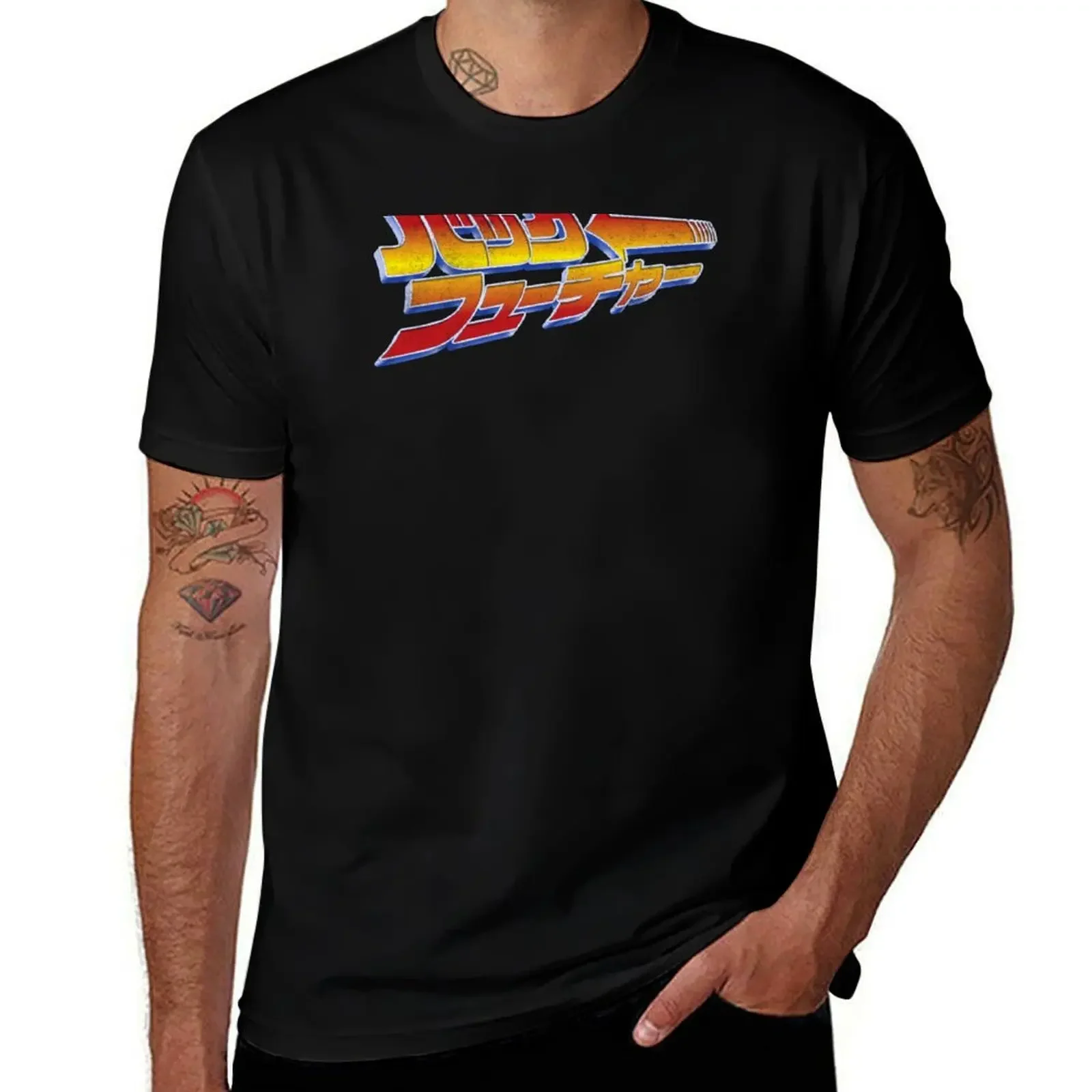 

BTTF Kanji T-Shirt anime figures customs quick drying Personalized t-shirt men t shirt