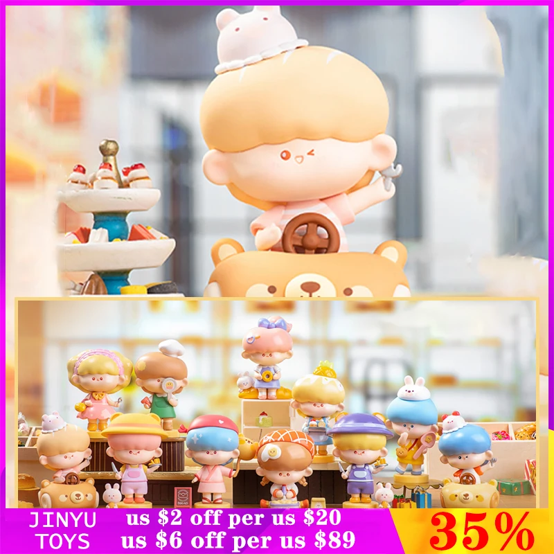 

Original Bread Baobao Brother and Sister Bakery Series Blind Box Action Anime Figure Cartoon Model Toy Gift Desktop Ornament