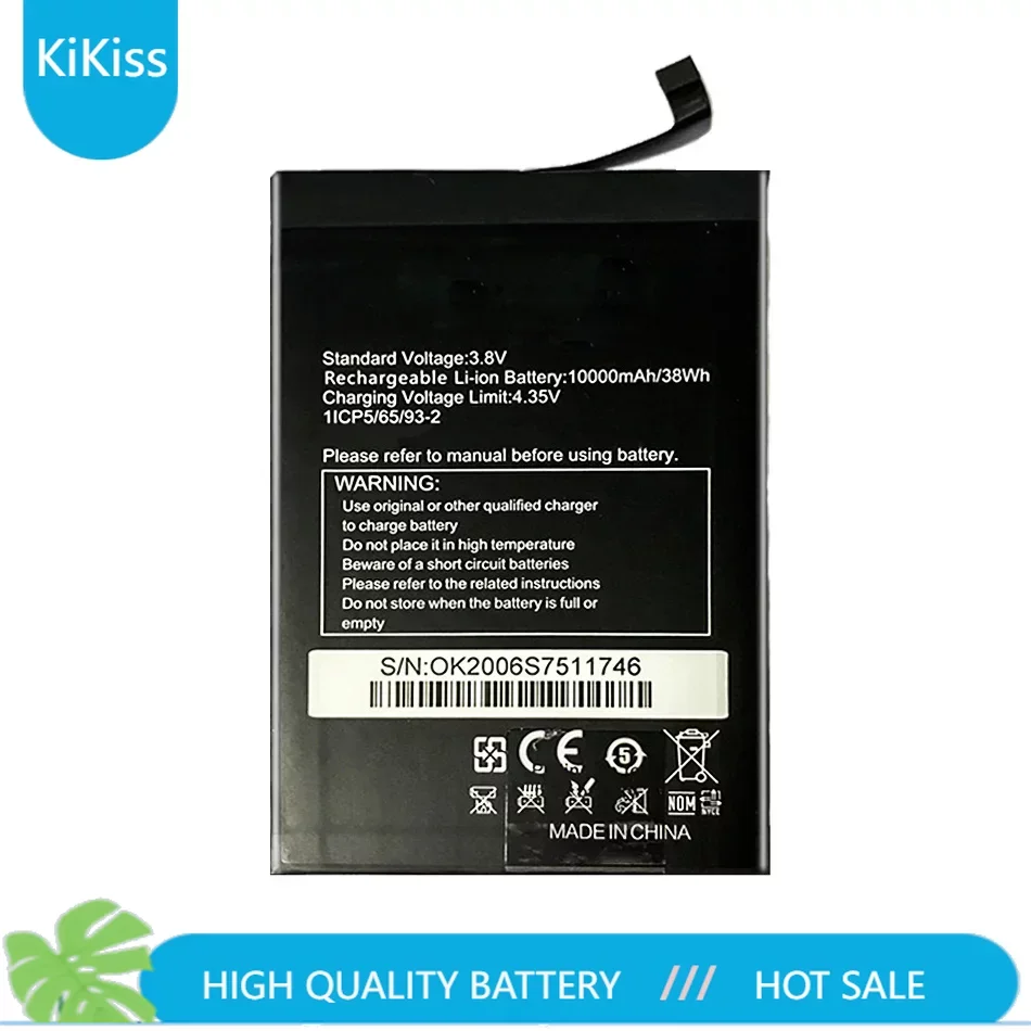 

Mobile Phone Battery S 75 WP 6 10000mAh For Oukitel WP6 S75 High capacity Quality Batteries Batteria