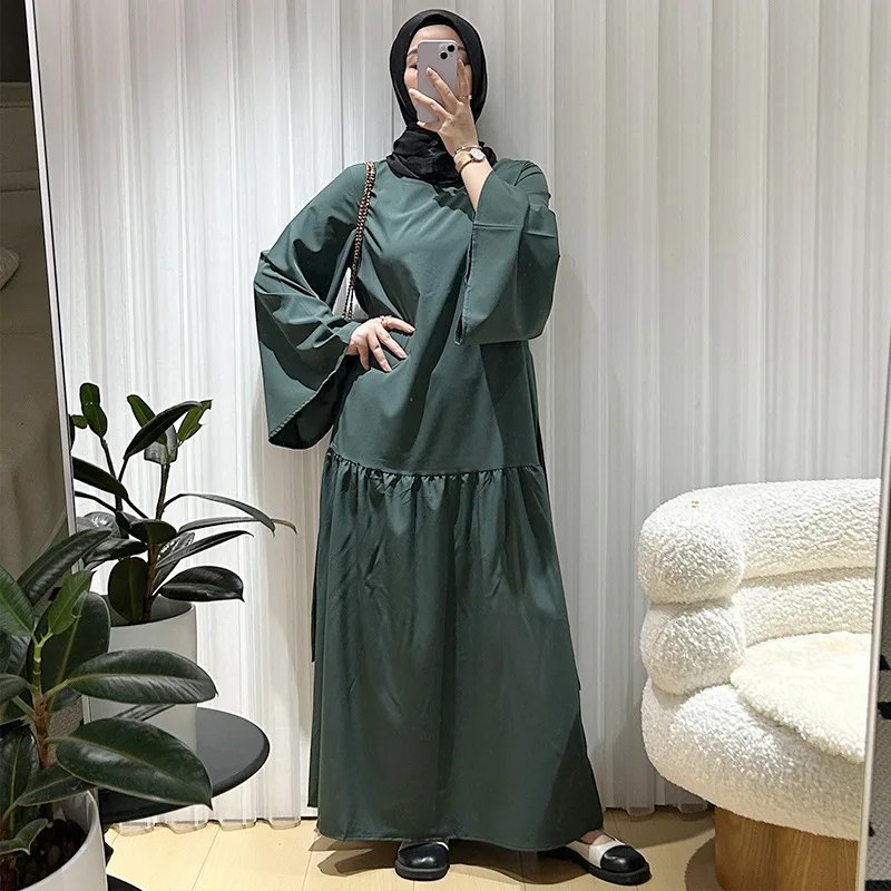 Abaya musulman pour femmes robes Jalabiya ceintures à lacets robes arabe longue Robe Islam Ramadan Eid marocain dubaï Abayas caftan