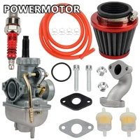 Carburador de motocicleta PZ20 con filtro de aire y combustible, colector de admisión de bujía para motor de 4 tiempos ATV UTV 50 70 90 110 125 CC