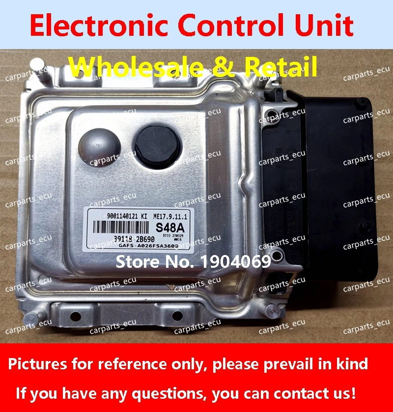 39111-03510 A24 لشركة هيونداي إلنترا محرك السيارة مجلس الكمبيوتر/ECU/ME17.9.11.1 39131-2B241 SYC/39118-2B690 S48A/39133-2B491 484