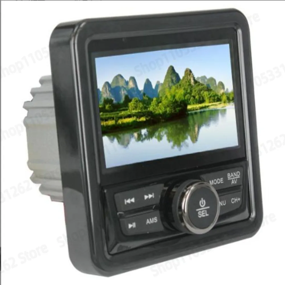 Waterproof Bluetooth MP5 Player, Dustproof Speaker with FM Radio for Boat Car Motorcycle Sauna