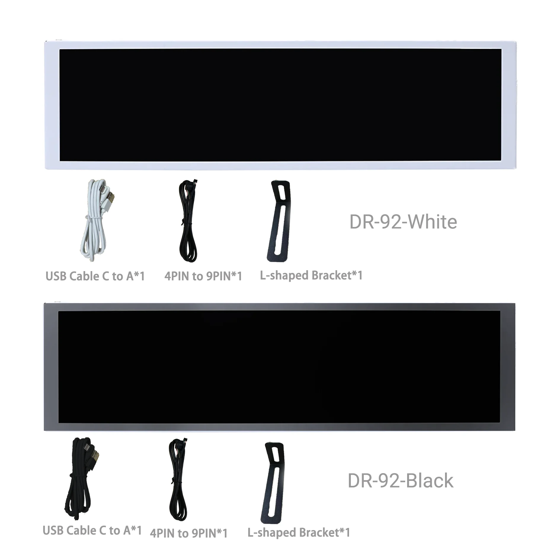 9.2 Inch USB Secondary Screen for Computer Chassis IPS LCD Type-C
