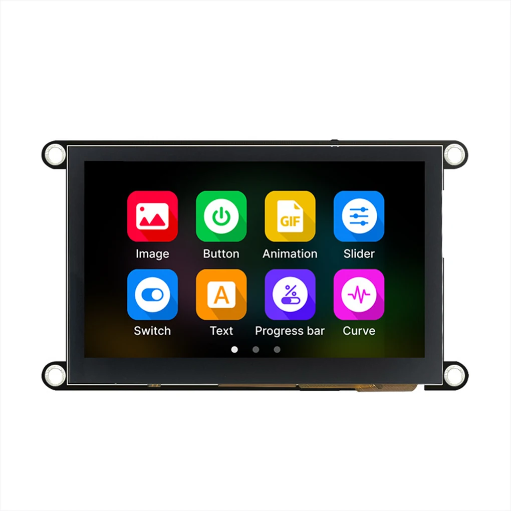 Black Capacitive HMI Display Module With WiFi And Bluetooth Support ESP32-S3 Development Board