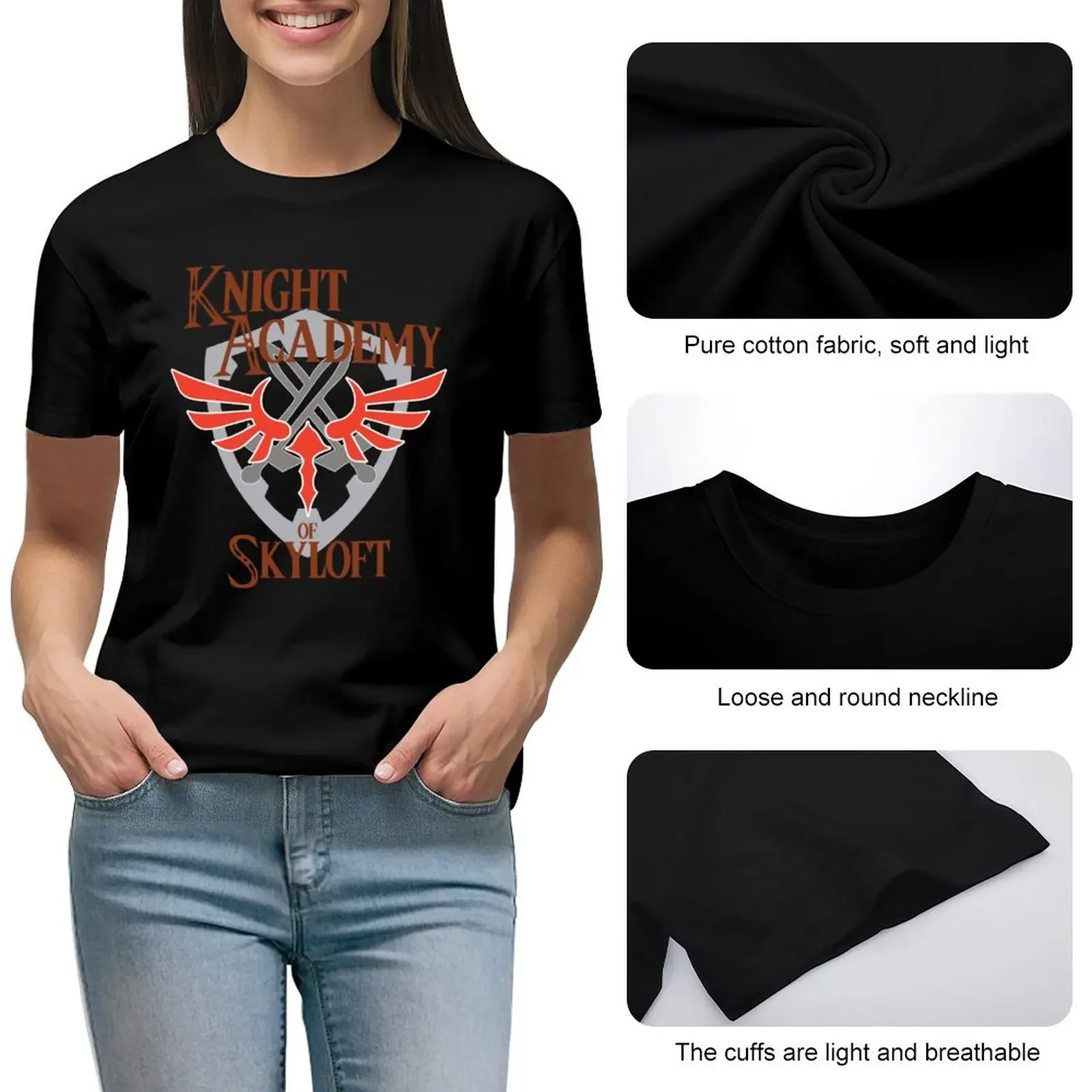 Knight Academy of Skyloft T-Shirt quick drying shirts graphic tees sublime Short sleeve tee Woman T-shirts