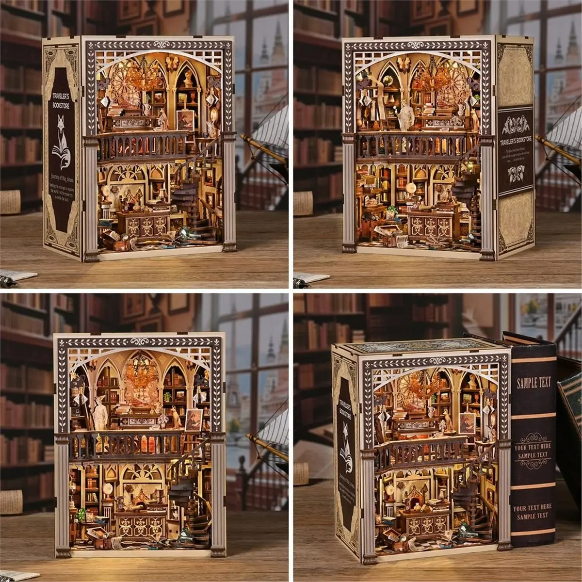 2026 New Tool Book Nook Kit - DIY Miniature House Dollhouse Kit for Adults ,3D Wooden Puzzle, Gifts for Family and Friends