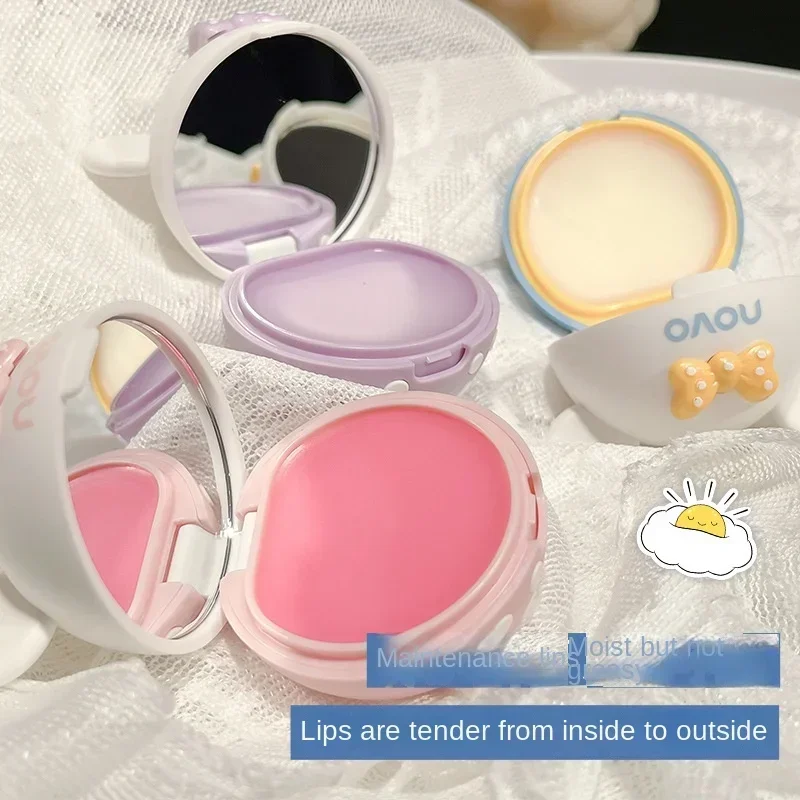 NOVO น่ารัก Lip Balm ลิปสติกให้ความชุ่มชื้น Long-Lasting Anti-Cracking Hydrating NATURAL Plant Care Petroleum Jelly Lip GLOSS