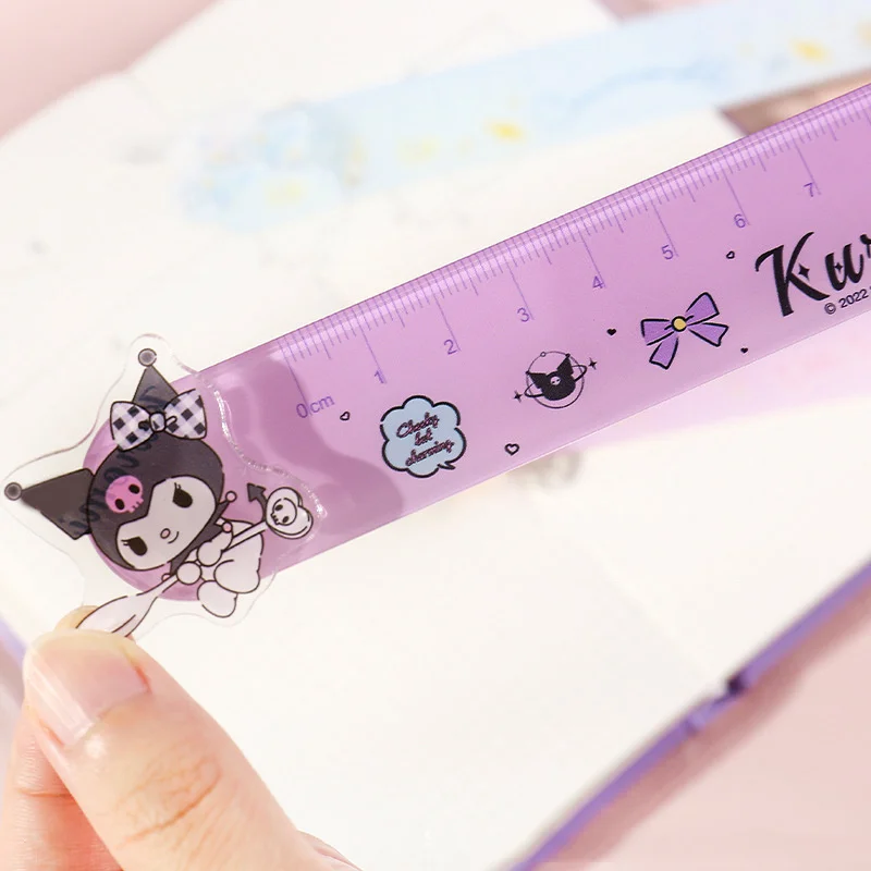 15 pcs/lot Sanrio Melody Cinnamoroll Ruler Measuring Straight Rulers Drawing Tool Promotional Stationery Gift School Supplies