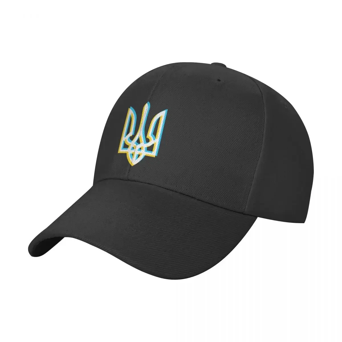 Overlapping two-colored tryzub Baseball Cap Custom Cap Horse Hat Women's Golf Wear Men's