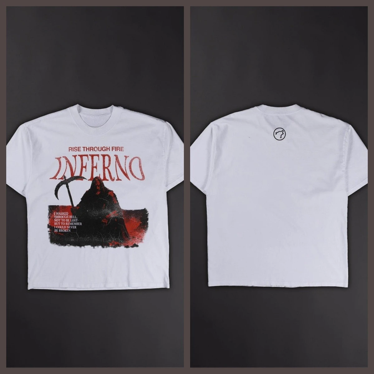 Hot Rise_ Dante's Inferno Graphic T-Shirt GYM Daily Fitness Can Wear Cotton T-shirt To Absorb Sweat and Breathe