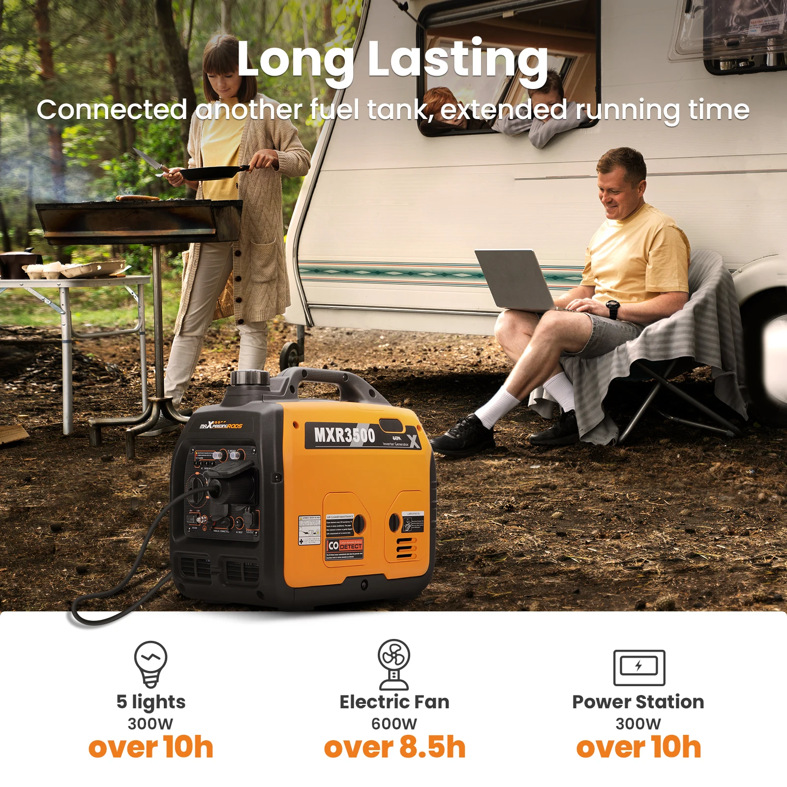 3.5KW Super Quiet Compact Portable Suitcase Inverter Generator Lightweight