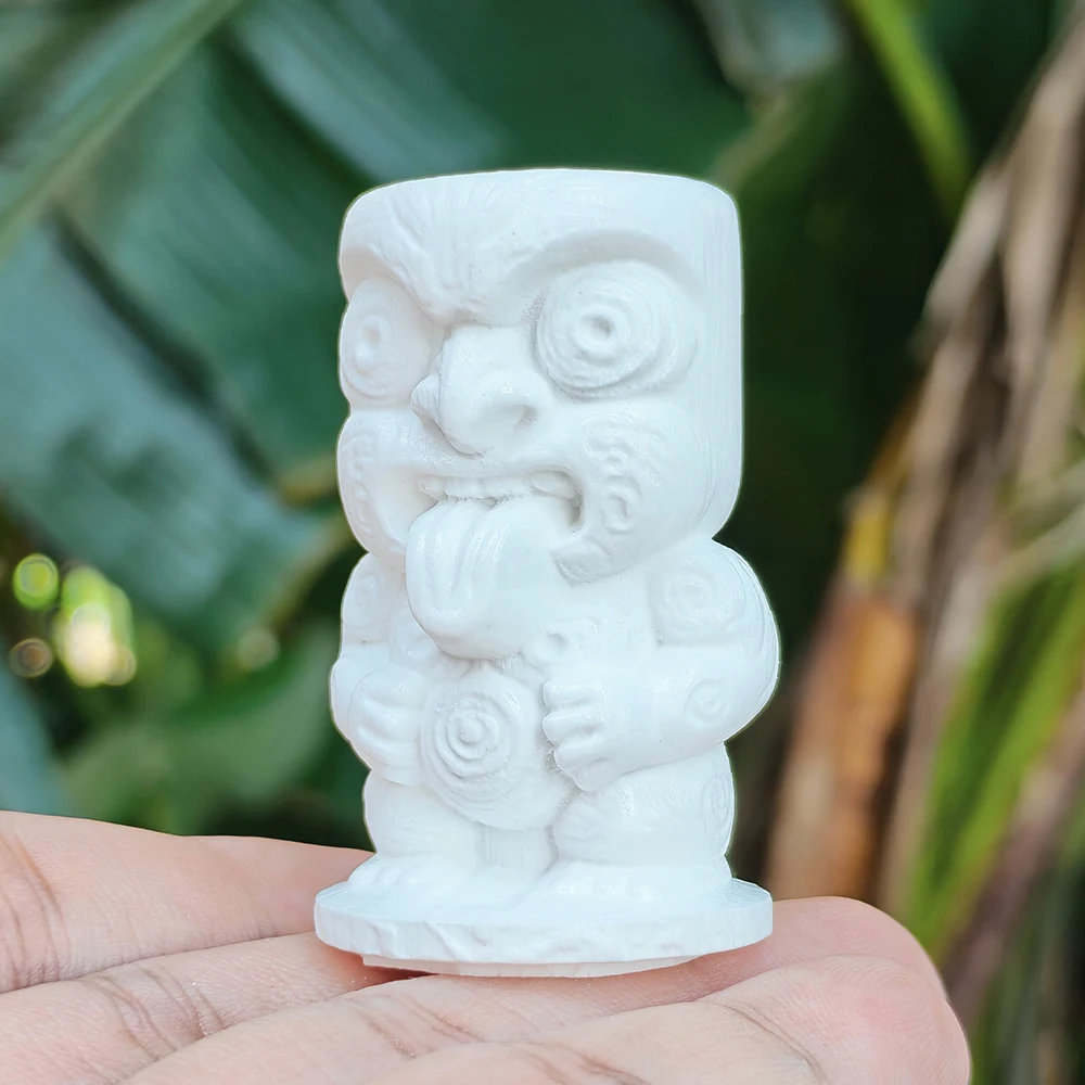 1.8 Inch Resin Tiki Totem Sculpture, Ethnic Style, Cultural Theme, Suitable for Centerpiece Decoration, Men's Gift, Office Decoration, Housewarming Gift, Desktop Ornament, Living Room, Fireplace