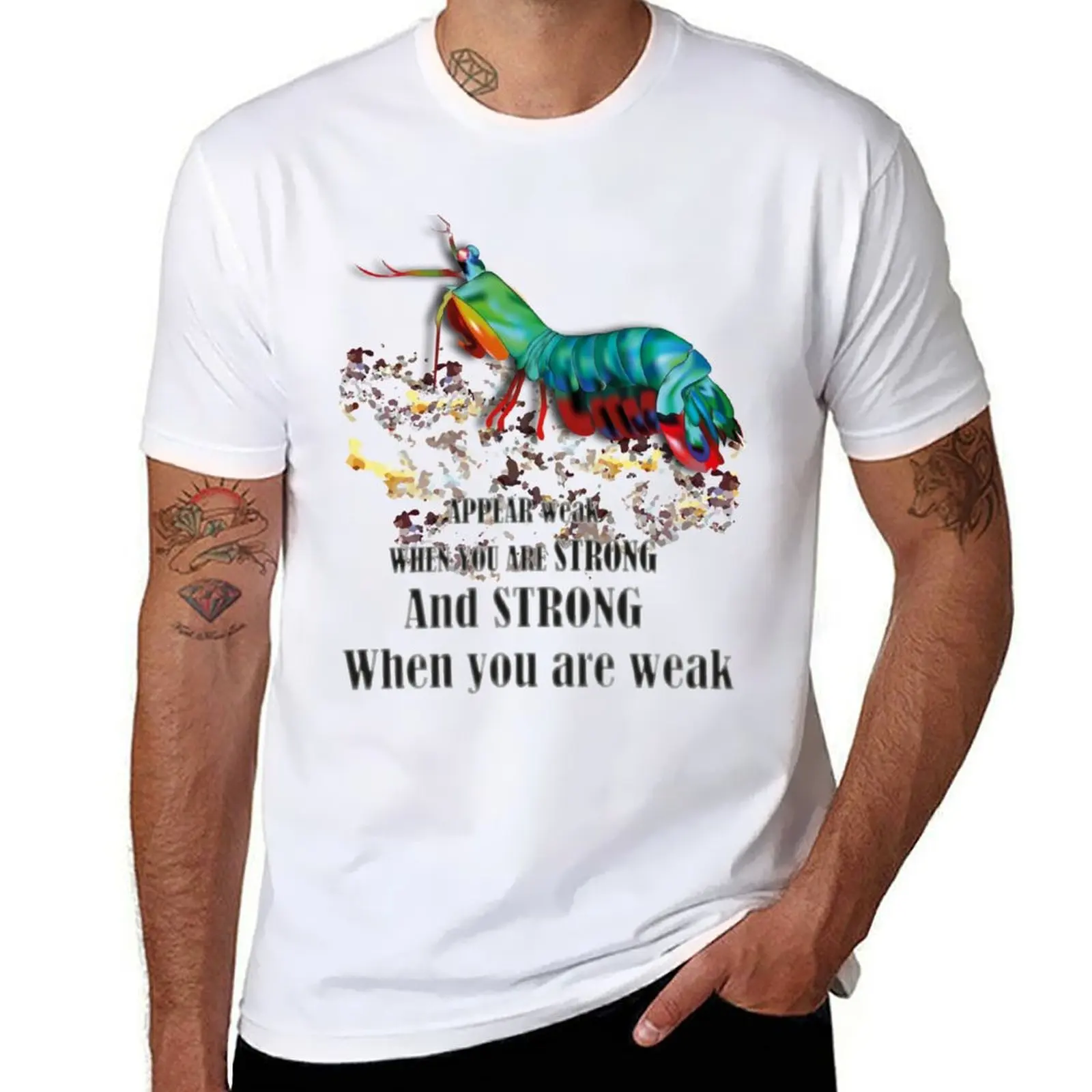

Mantis Shrimp T-Shirt t shirts for man cotton funny t shirt man plain T-Shirt